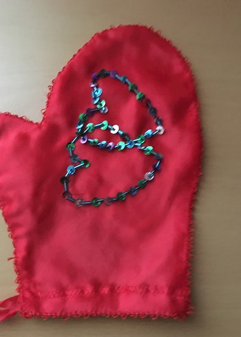 Pullarla elde işlemeli nostaljik kına Eldivenleri vintage - Görsel 6