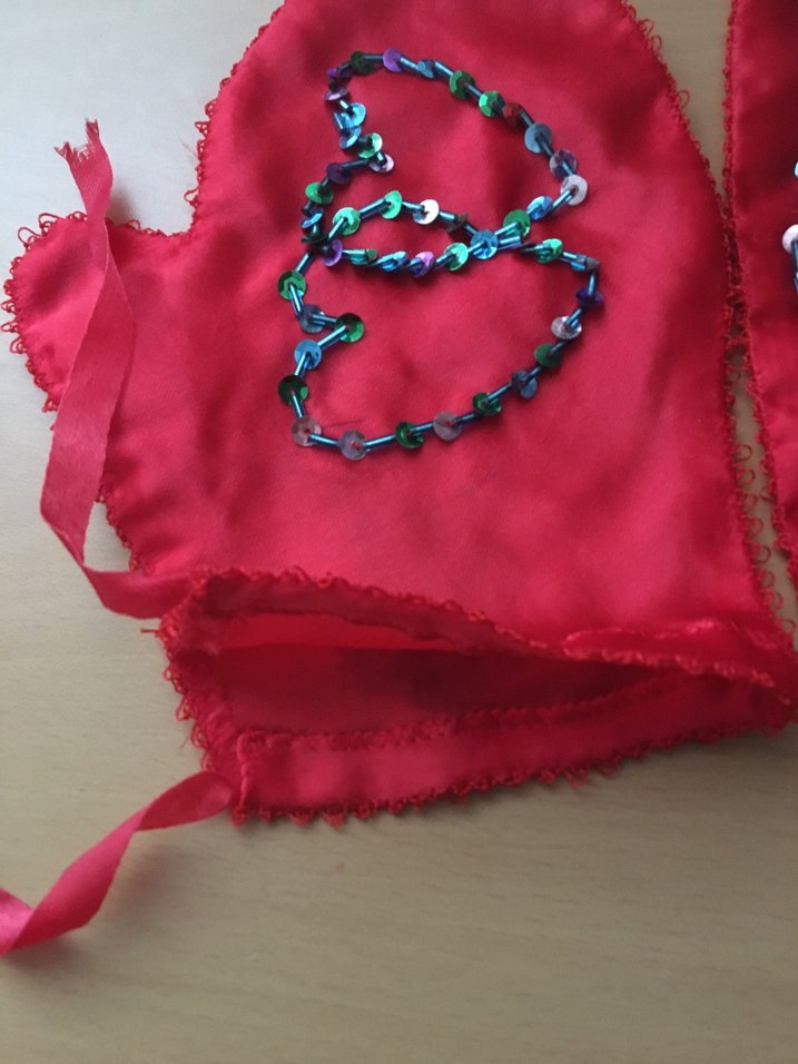 Pullarla elde işlemeli nostaljik kına  Eldivenleri vintage - Görsel 5