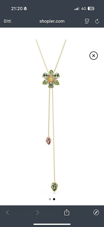 swarovski Swarovski Ldyllia Y-Kolye