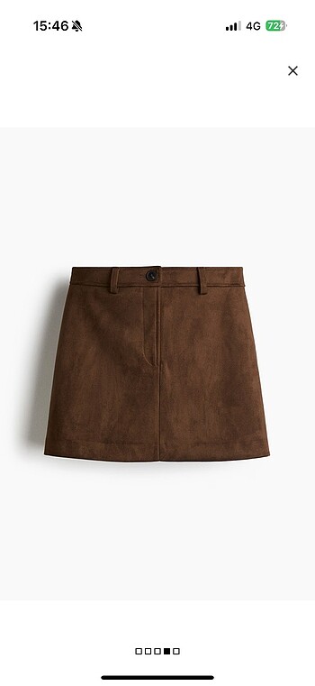 H&M Süet Mini Etek