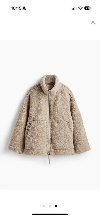 H&M Bol Kesim Pelüş Ceket