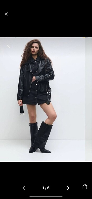 Oversize Deri Ceket
