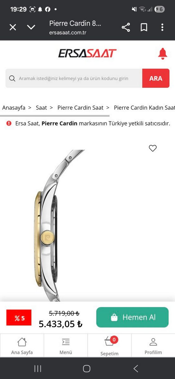 Pierre Cardin Kadın Altın-Gri Zincir Detaylı Saat - Görsel 3