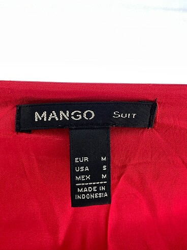 m Beden kırmızı Renk Mango Kısa Elbise %70 İndirimli.