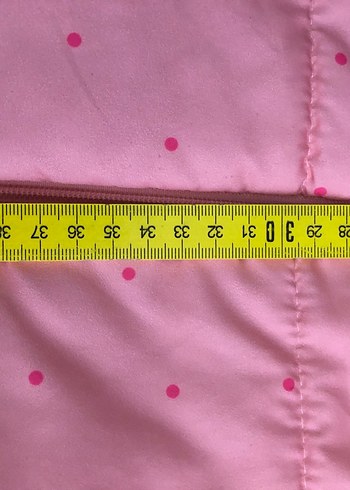 Kız Çocuk Pembe Baskılı Fermuarlı Yelek - Görsel 7