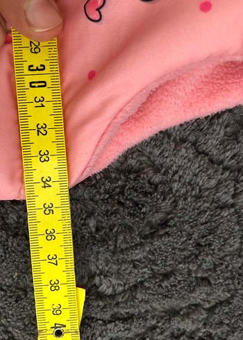 Kız Çocuk Pembe Baskılı Fermuarlı Yelek - Görsel 6