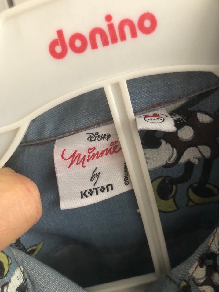 Baskılı Düğmeli  Kot Gömlek - Görsel 5