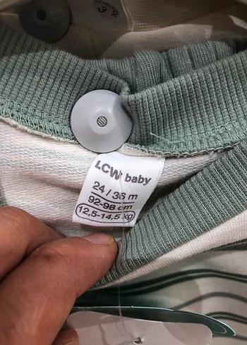 Erkek Çocuk Yeşil Çizgili Triko alt üst takım - Görsel 3