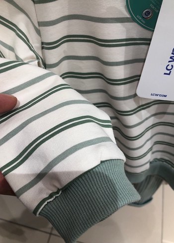 Erkek Çocuk Yeşil Çizgili Triko alt üst takım - Görsel 2