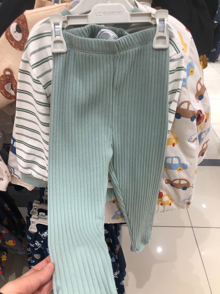 Erkek Çocuk Yeşil Çizgili Triko alt üst takım - Görsel 4