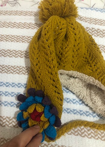 Kadın Çok Renkli Örgü Bere Seti - Görsel 7