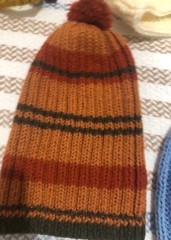 Kadın Çok Renkli Örgü Bere Seti - Görsel 5