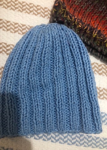 Kadın Çok Renkli Örgü Bere Seti - Görsel 8