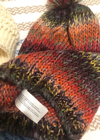 Kadın Çok Renkli Örgü Bere Seti - Görsel 9