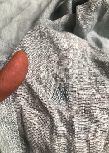 Su yeşili keten gömlek - Görsel 4