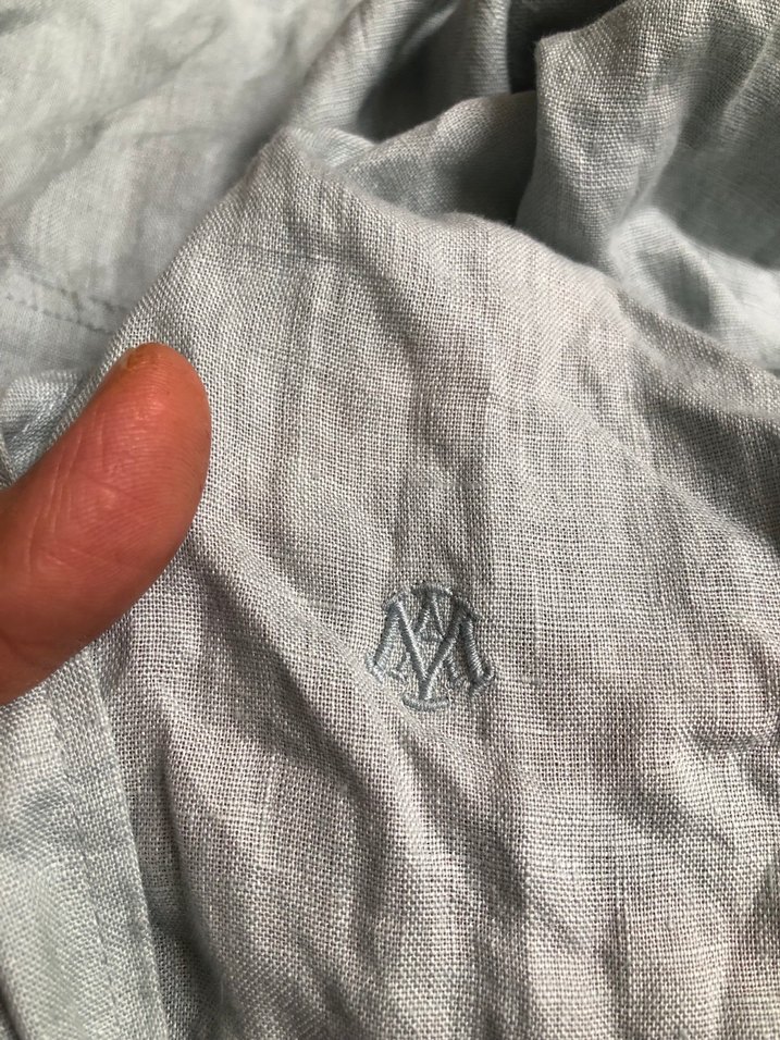 Su yeşili keten gömlek - Görsel 4