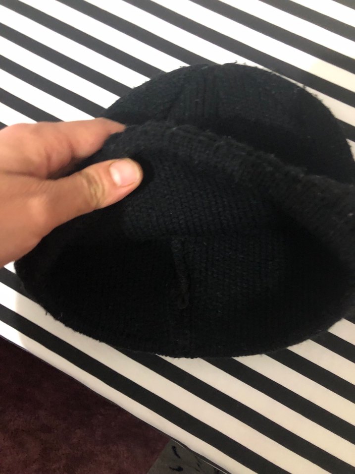 Siyah Örgü Kadın Bere - Görsel 2