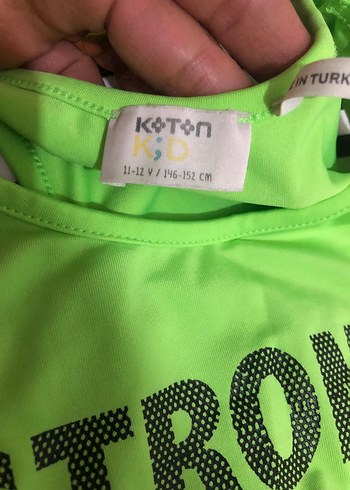 Yeşil Sporcu Kız çocuk  Atlet Üstü - Görsel 2