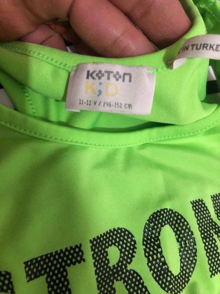 Yeşil Sporcu Kız çocuk  Atlet Üstü - Görsel 2