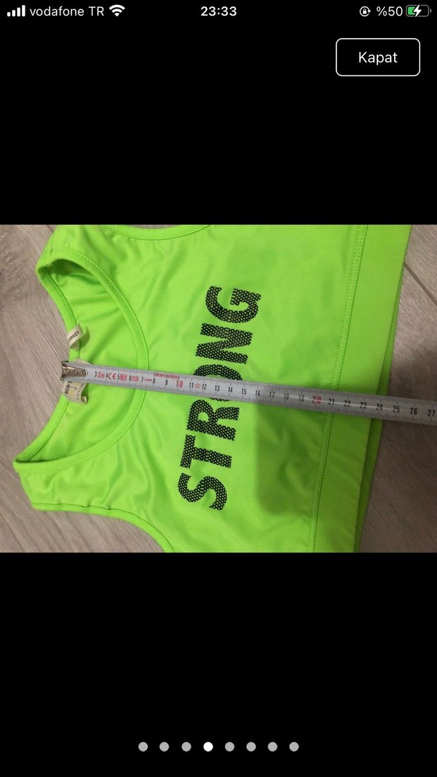 Yeşil Sporcu Kız çocuk  Atlet Üstü - Görsel 5