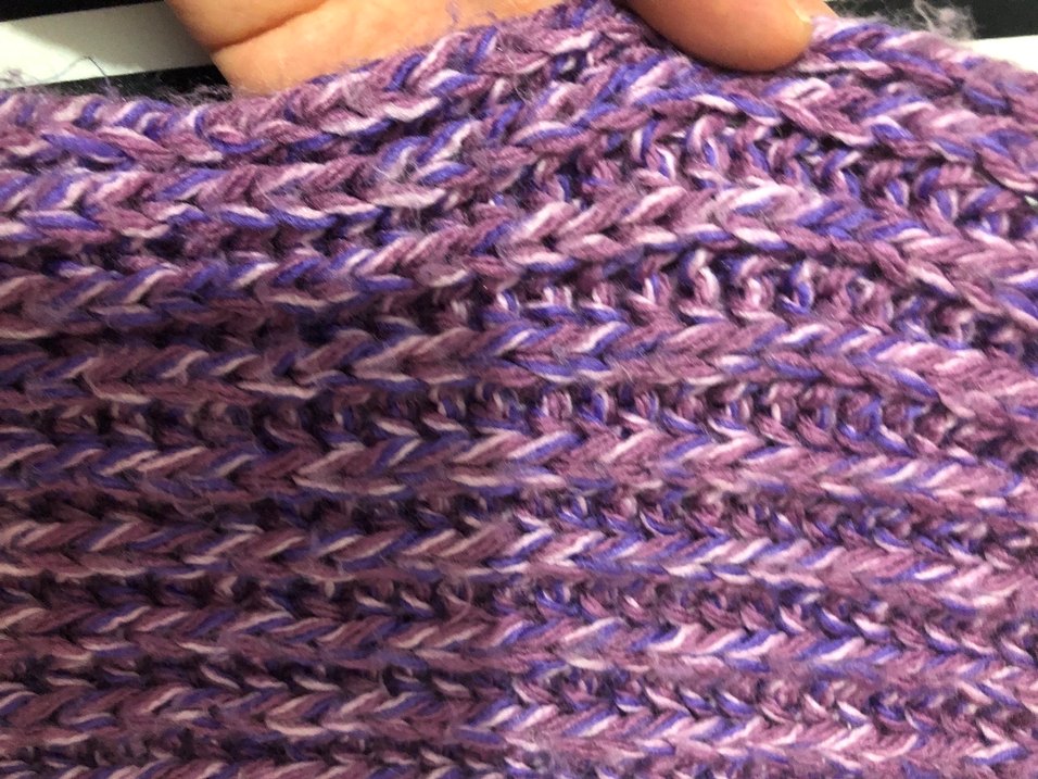 Kadın Mor Örgü Bere - Görsel 5