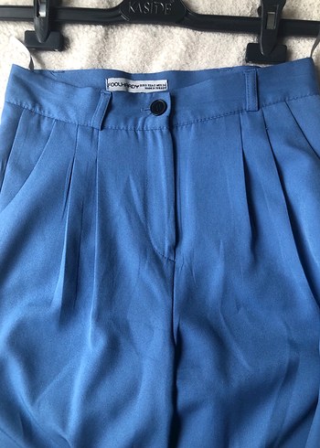 Mavi Düğmeli Kadın Blazer Ceket - Görsel 9