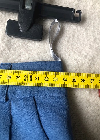 Mavi Düğmeli Kadın Blazer Ceket - Görsel 10