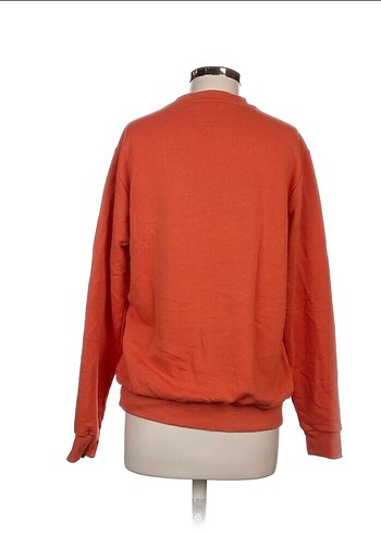 Kırmızı Baskılı Kadın Sweatshirt - Görsel 2