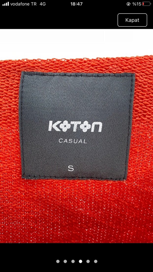 Kırmızı Baskılı Kadın Sweatshirt - Görsel 3