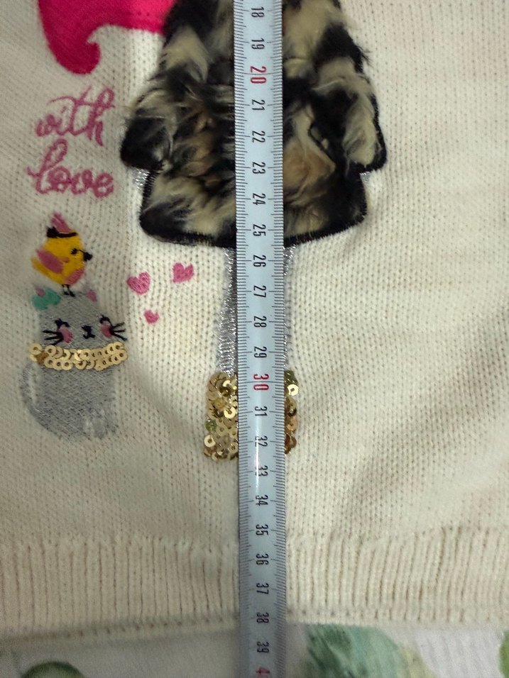 LC Waikiki Kız Çocuk Ekru Triko Kazak — görsel 8/8