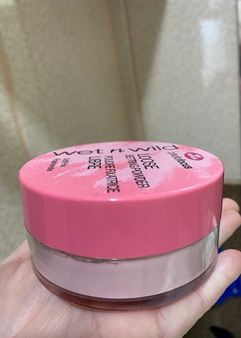 Pastel Pembe sabitleyici pudra - Görsel 2