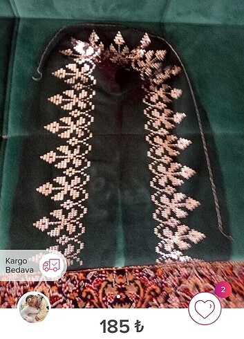 Telkirma namaz yazması oyası 