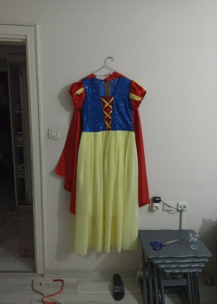 Pamuk prenses kostümü ve pelerin  - Görsel 4