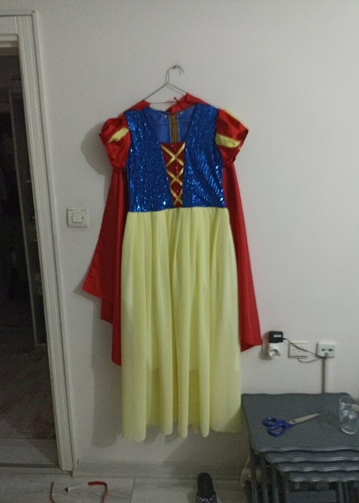 Pamuk prenses kostümü ve pelerin  - Görsel 5