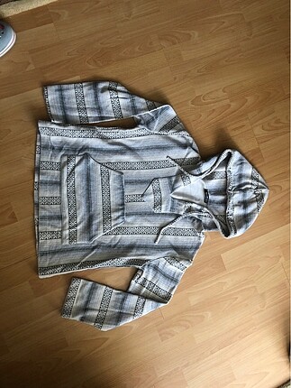 Etnik desen kapüşonlu Sweatshirt
