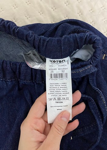 Kadın Lacivert Kot Pantolon - Görsel 5