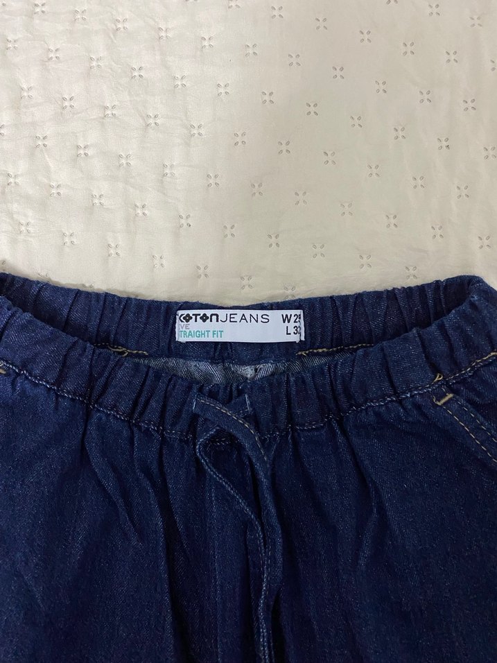 Kadın Lacivert Kot Pantolon - Görsel 4