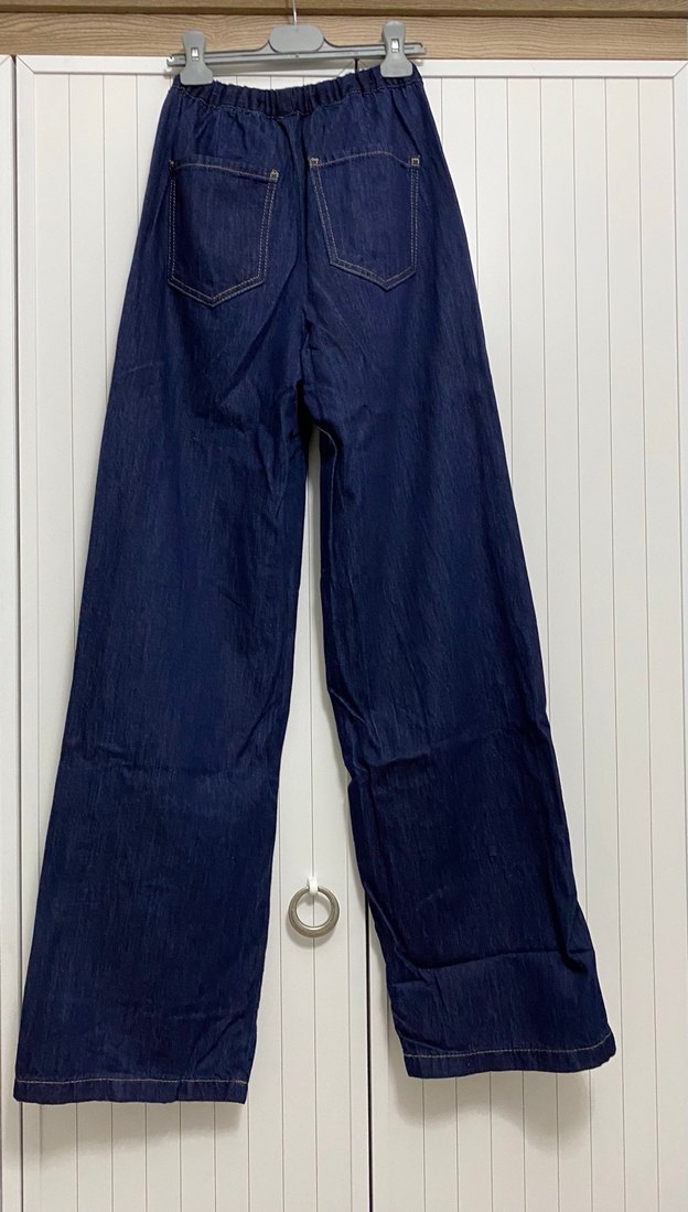 Kadın Lacivert Kot Pantolon - Görsel 3