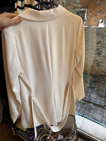 s Beden beyaz Renk H&m bağcıklı blazer