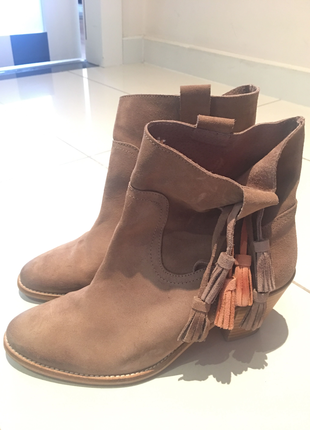 Süet bootie