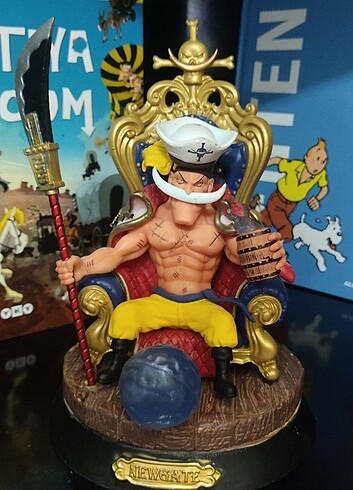  One Piece Edward Newgate Anime Figür Chair Statue