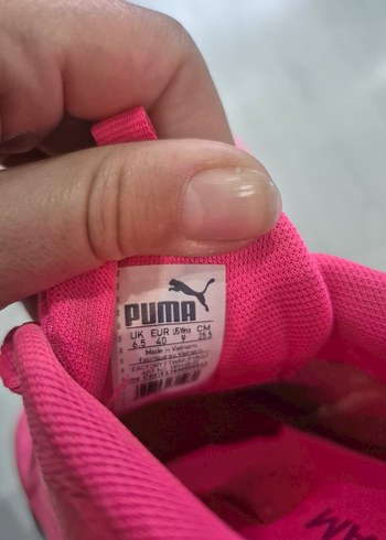 puma Pembe Kadın Spor Ayakkabı Elastik Bağcıklı - Görsel 2