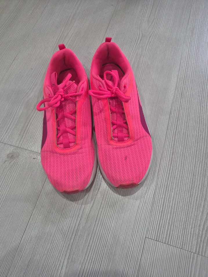 puma Pembe Kadın Spor Ayakkabı Elastik Bağcıklı - Görsel 3