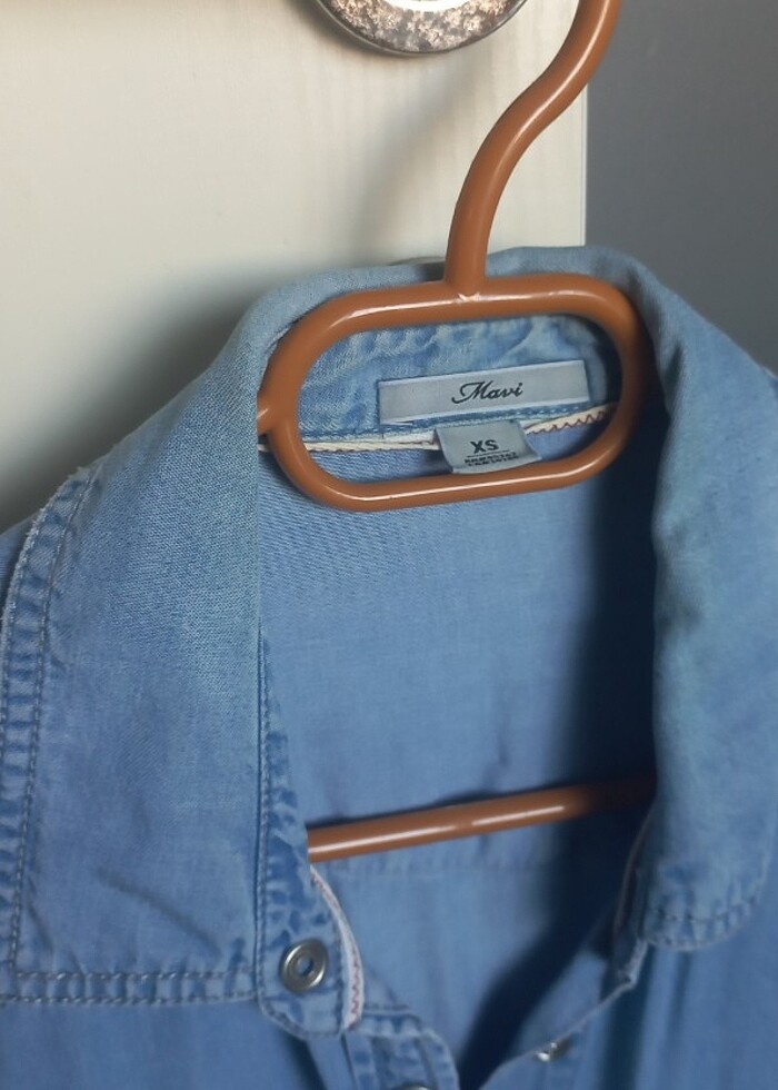 Jean gömlek - Görsel 3