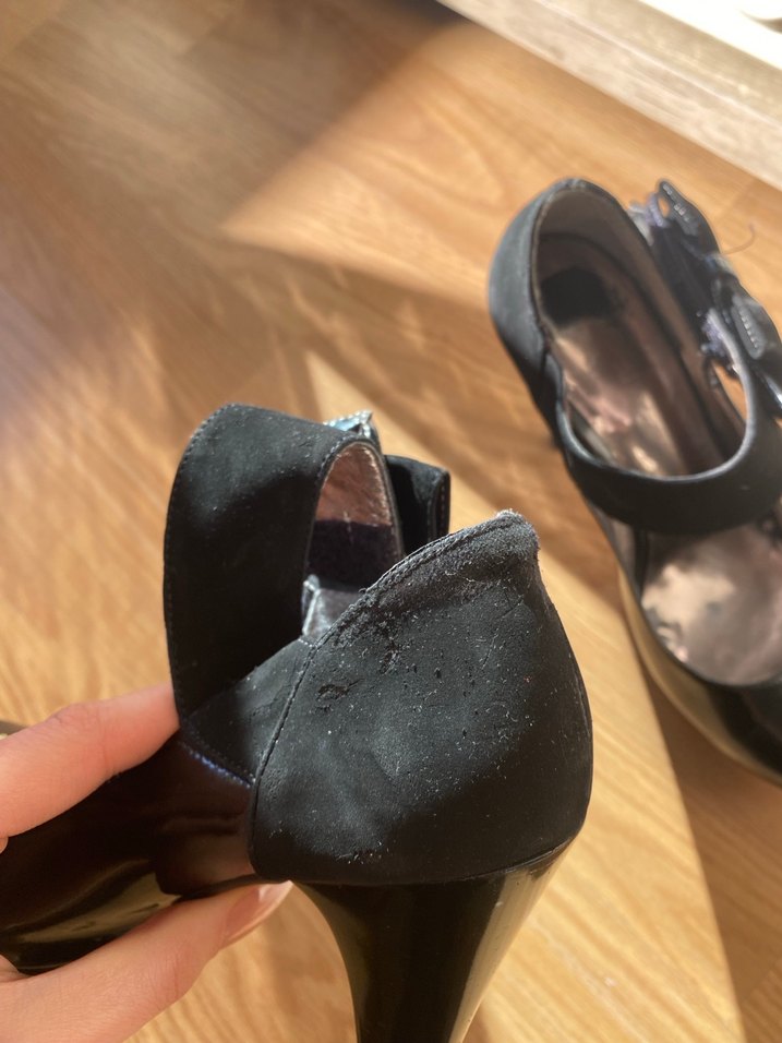 Kadın Siyah Gotik Platform Topuklu Ayakkabı - Görsel 5