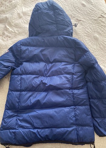 Kadın Lacivert Kapüşonlu Kışlık Mont - Görsel 8