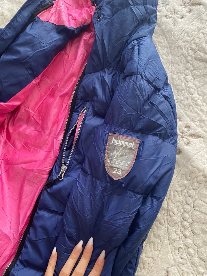 Kadın Lacivert Kapüşonlu Kışlık Mont - Görsel 4