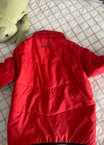 Kırmızı Fermuarlı Kadın Mont - Görsel 11