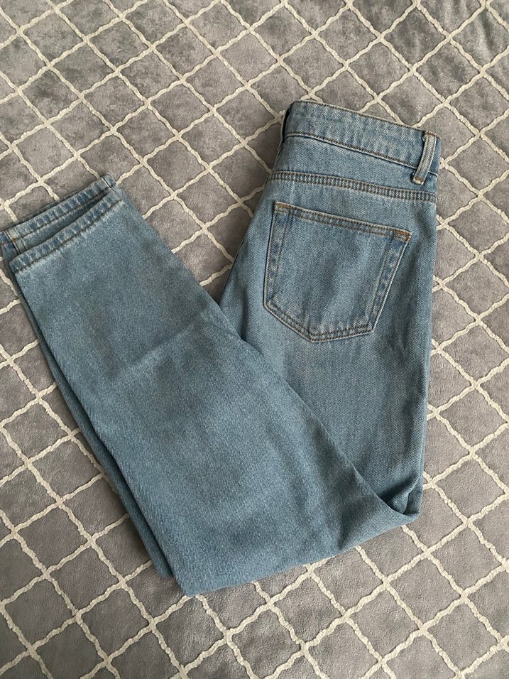 Bol Kesim Midi Kot Pantolon - Lacivert Batik - Görsel 2