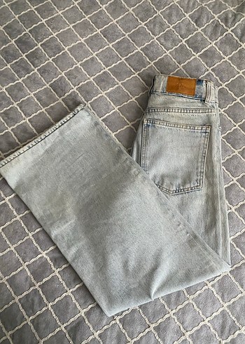 Mavi Batik Desenli Salaş Kadın Jean - Görsel 2